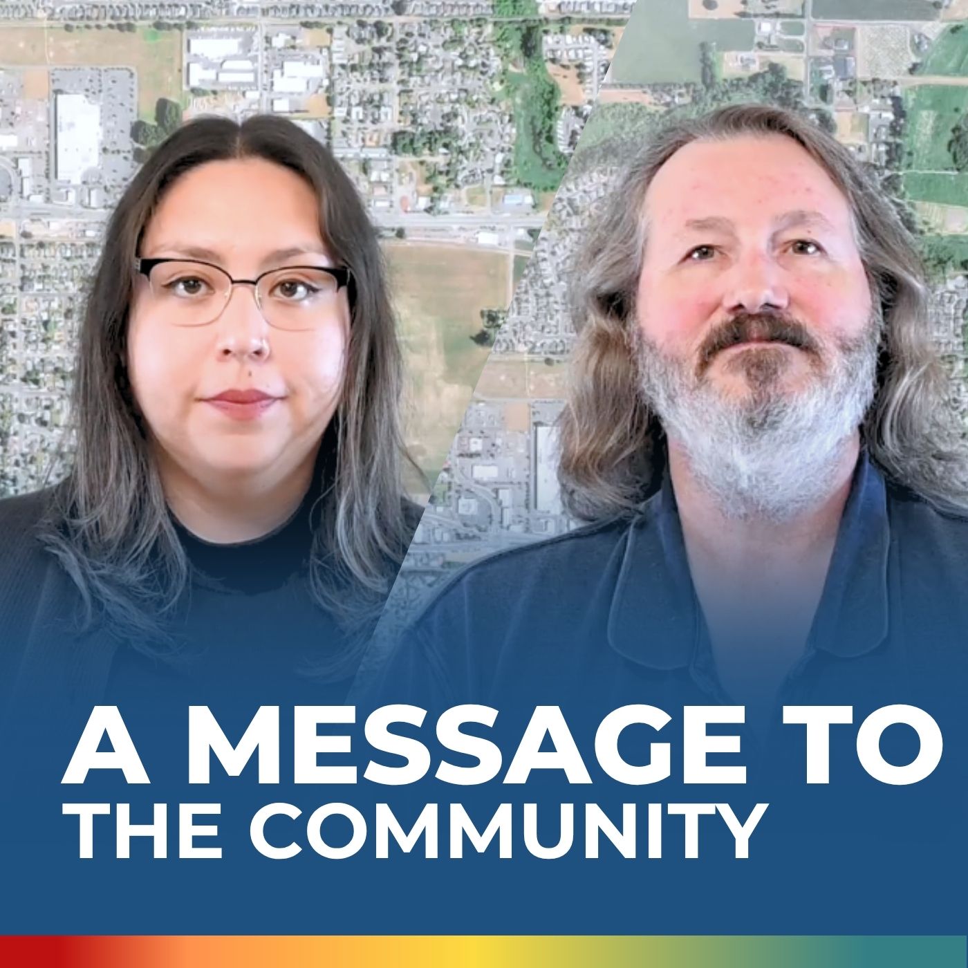 Mayor Dalin and Councilor President Godinez in the image. Text in the image 