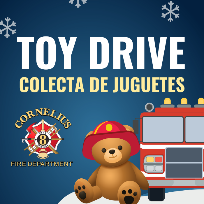 Toy Drive 2025, Teddy bear and fire engine