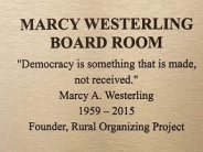 Marcy Westerling donor plaque.