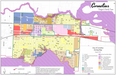 City of Cornelius Zoning Map
