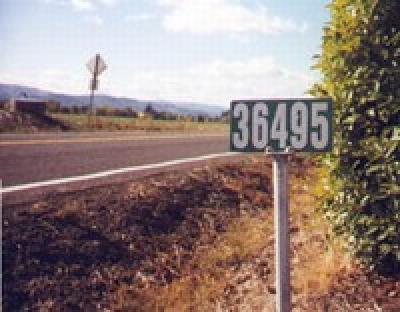 Rural Address Sign Photo